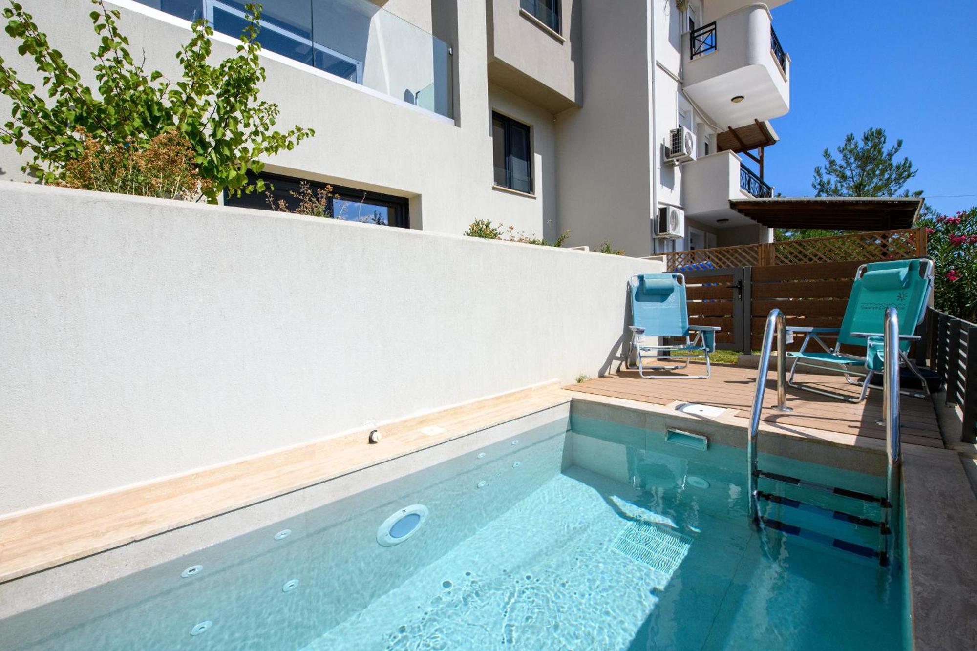 Ferienwohnung Archetypo Luxury Living Chrisi Ammoudia Exterior foto